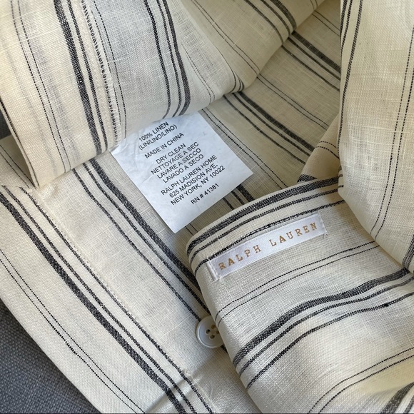 New Ralph Lauren Luxury Decorative Linen Pillowcase - Picture 2 of 4